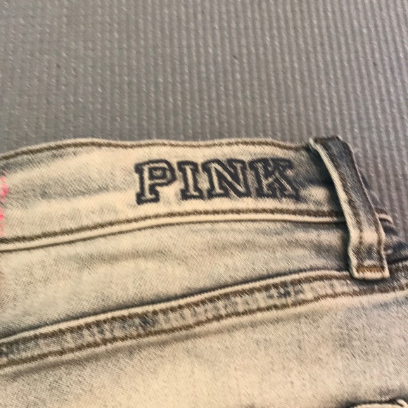 SOLD Victoria’s Secret Pink Hi-Rise Cutoff Denim Shorts - Picture 4 of 4